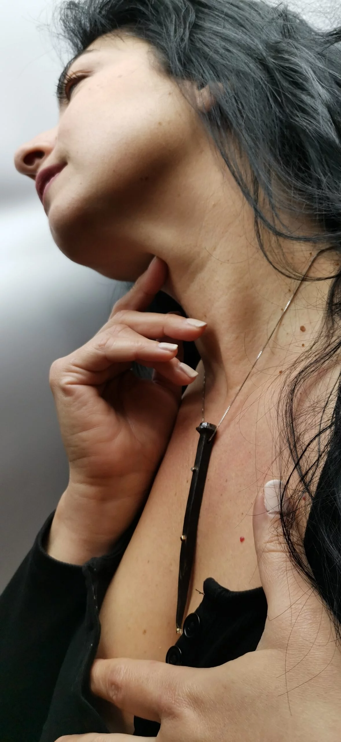 SG233 / Old iron nail with gold 750 - Image 6