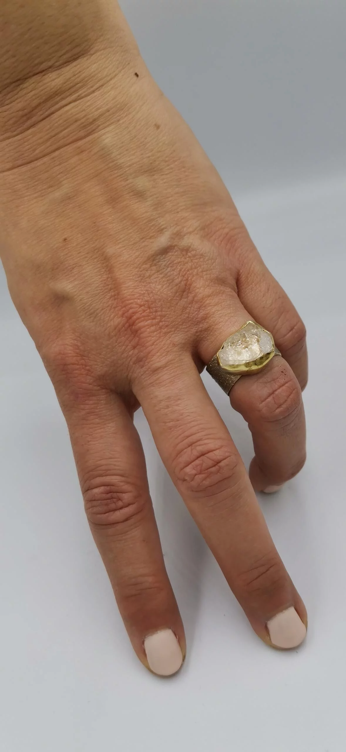 S121 / Silver morganite ring - Image 1