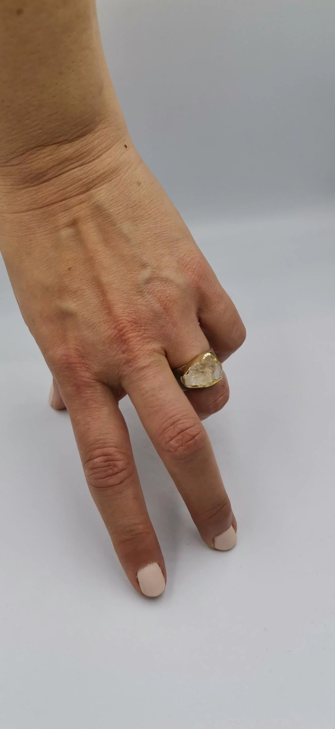 S121 / Silver morganite ring - Image 5