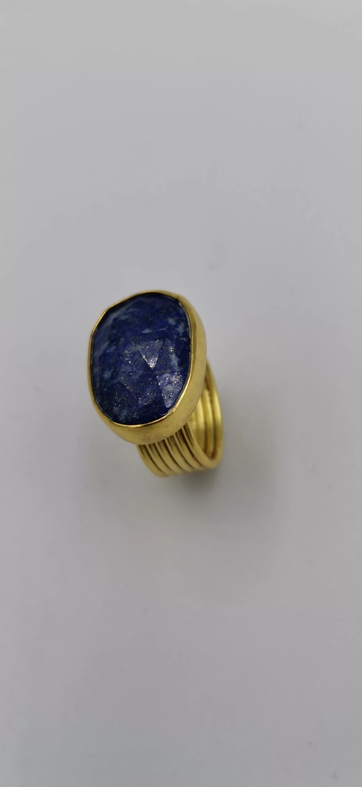 S169 / Silver lapis lazuli ring - Image 2