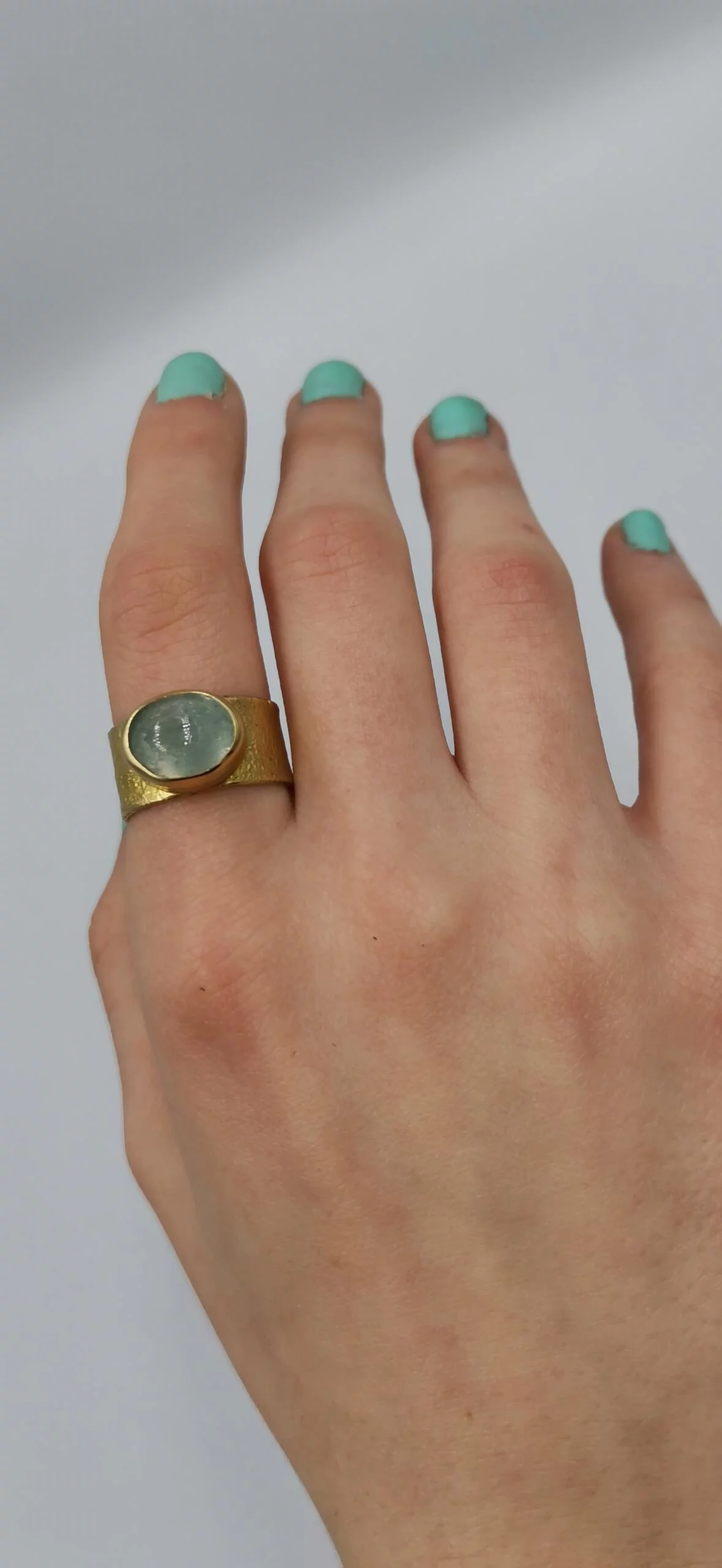 S275 / Silver aqua marine ring - Image 6