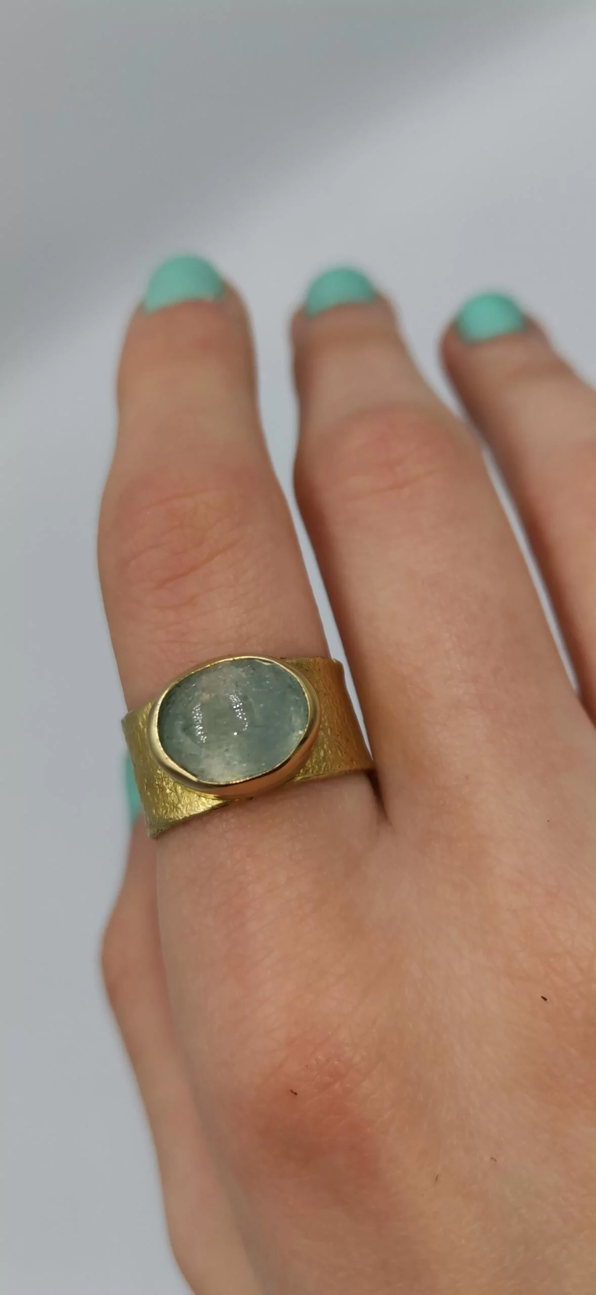 S275 / Silver aqua marine ring - Image 7