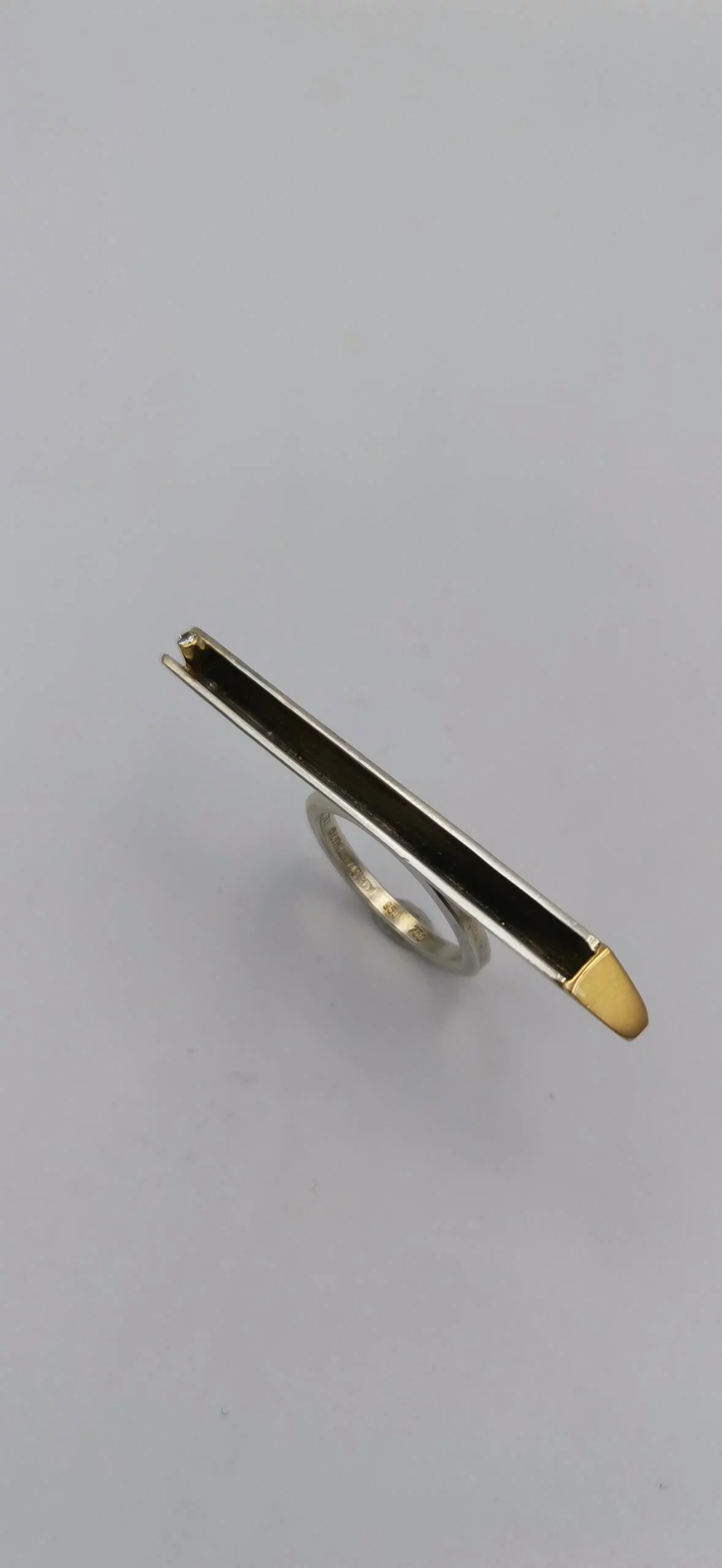 SG035 / Gold K18 and silver brilliant ring - Image 2