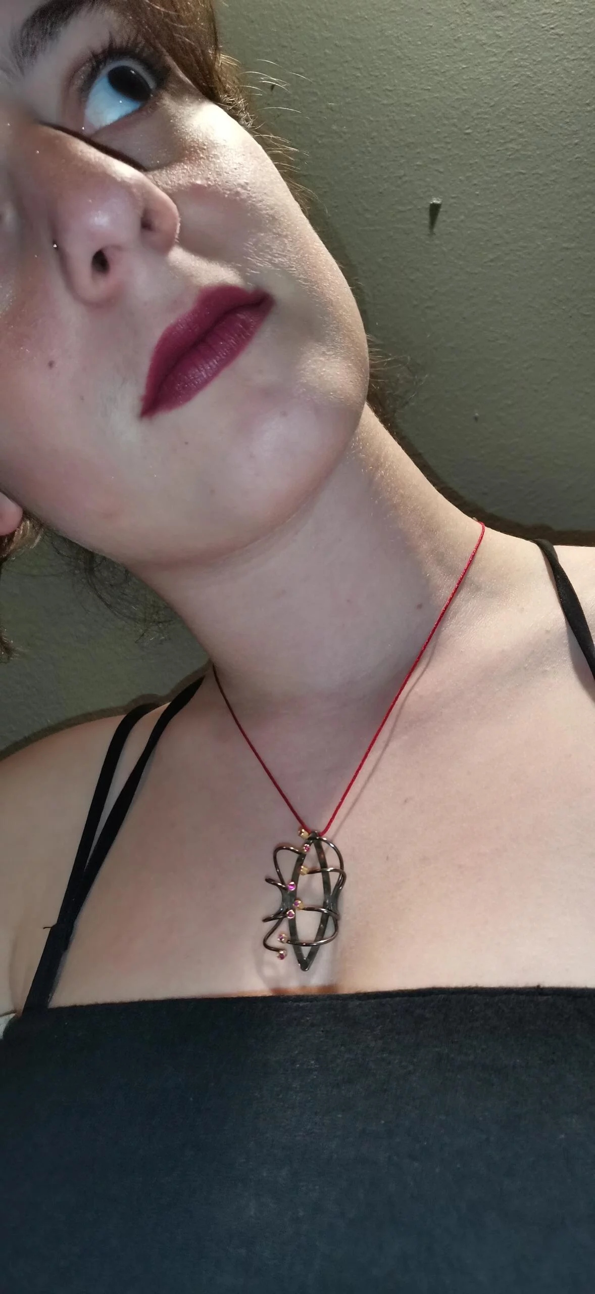 SG108 / Gold K18 and silver ruby pendant - Image 4