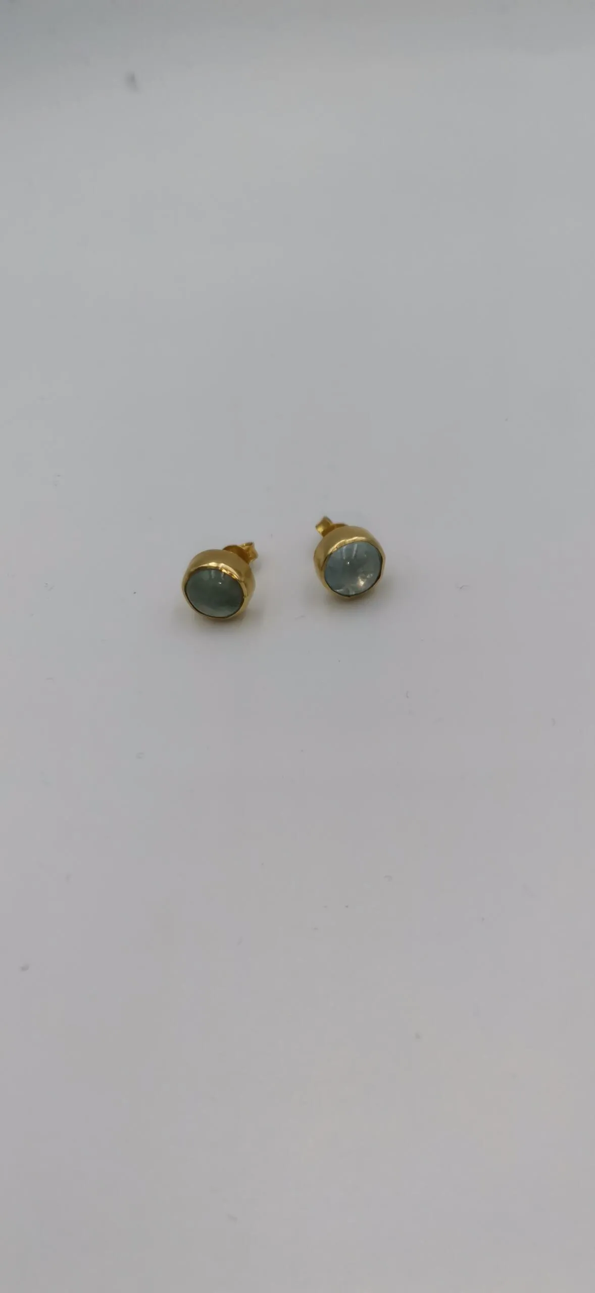 S259 / Silver aqua marines earrings - Image 2