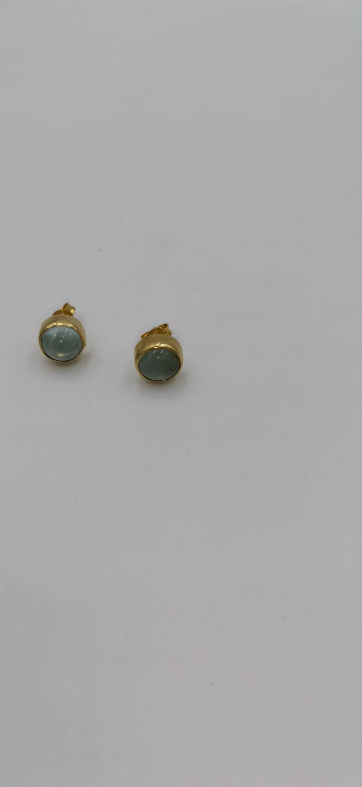 S259 / Silver aqua marines earrings - Image 4