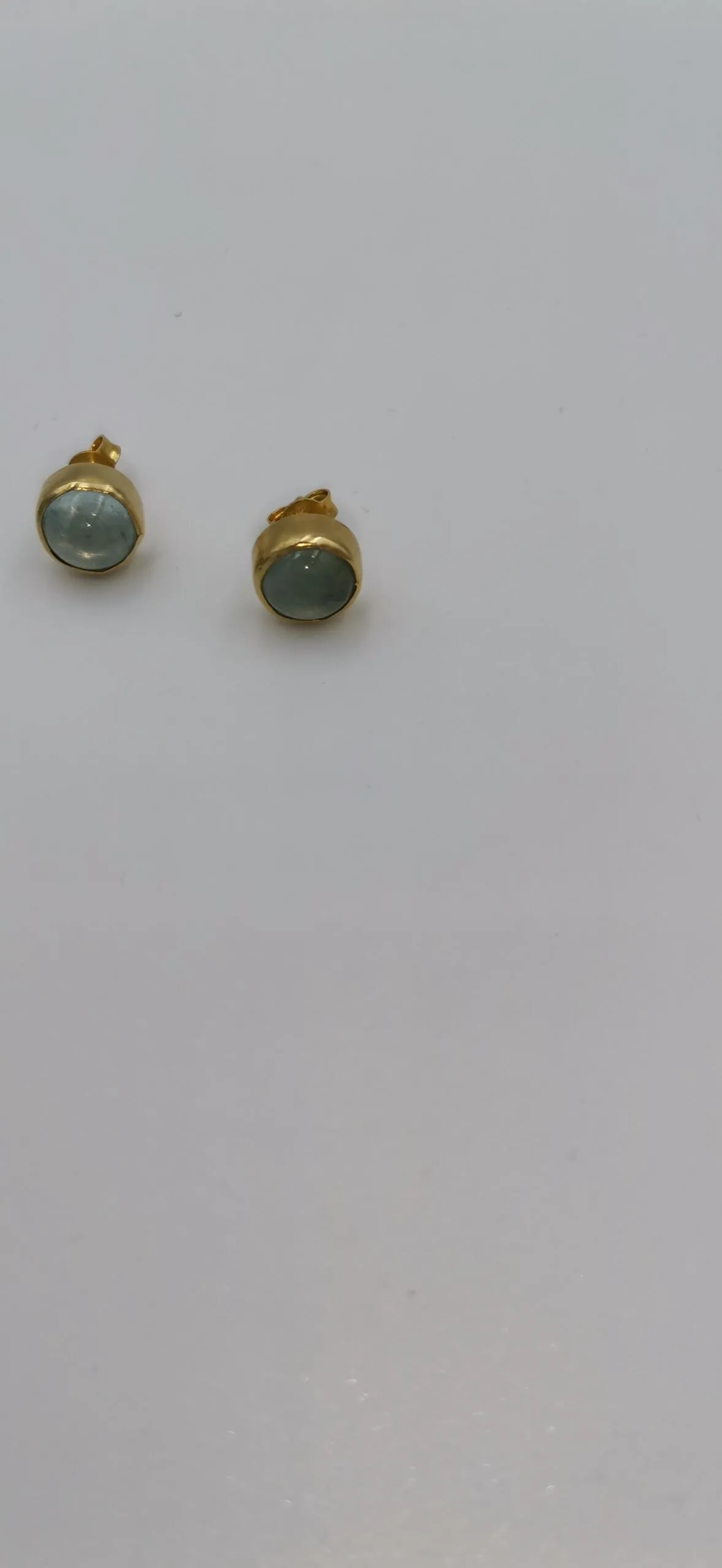 S259 / Silver aqua marines earrings - Image 5
