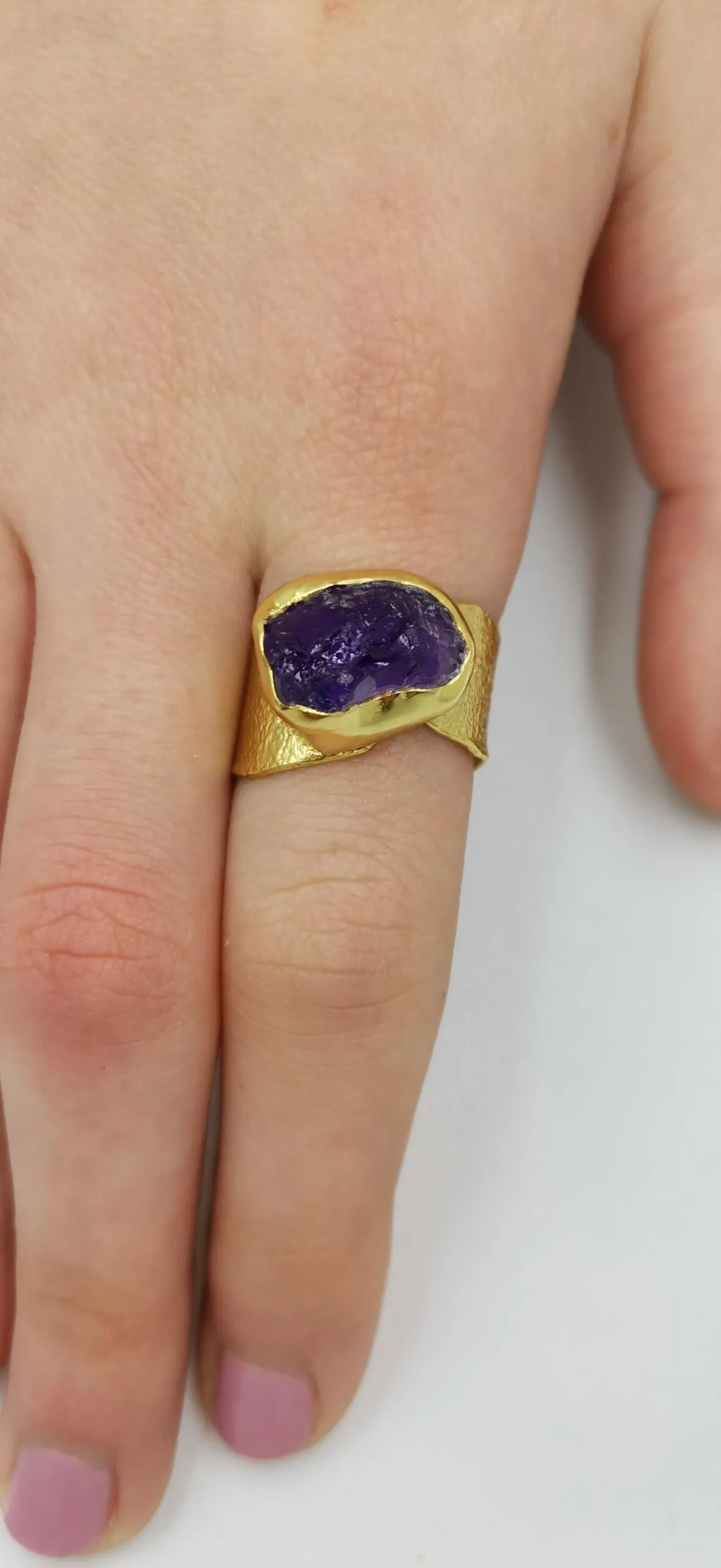 S271 / Silver amethyst ring - Image 3
