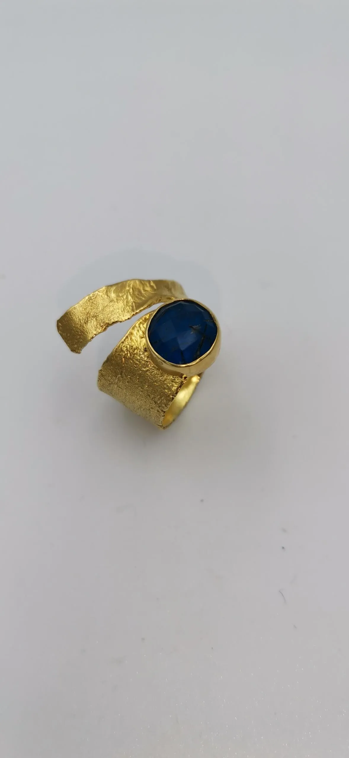 S450 / Silver blue rutilated quarz ring - Image 1
