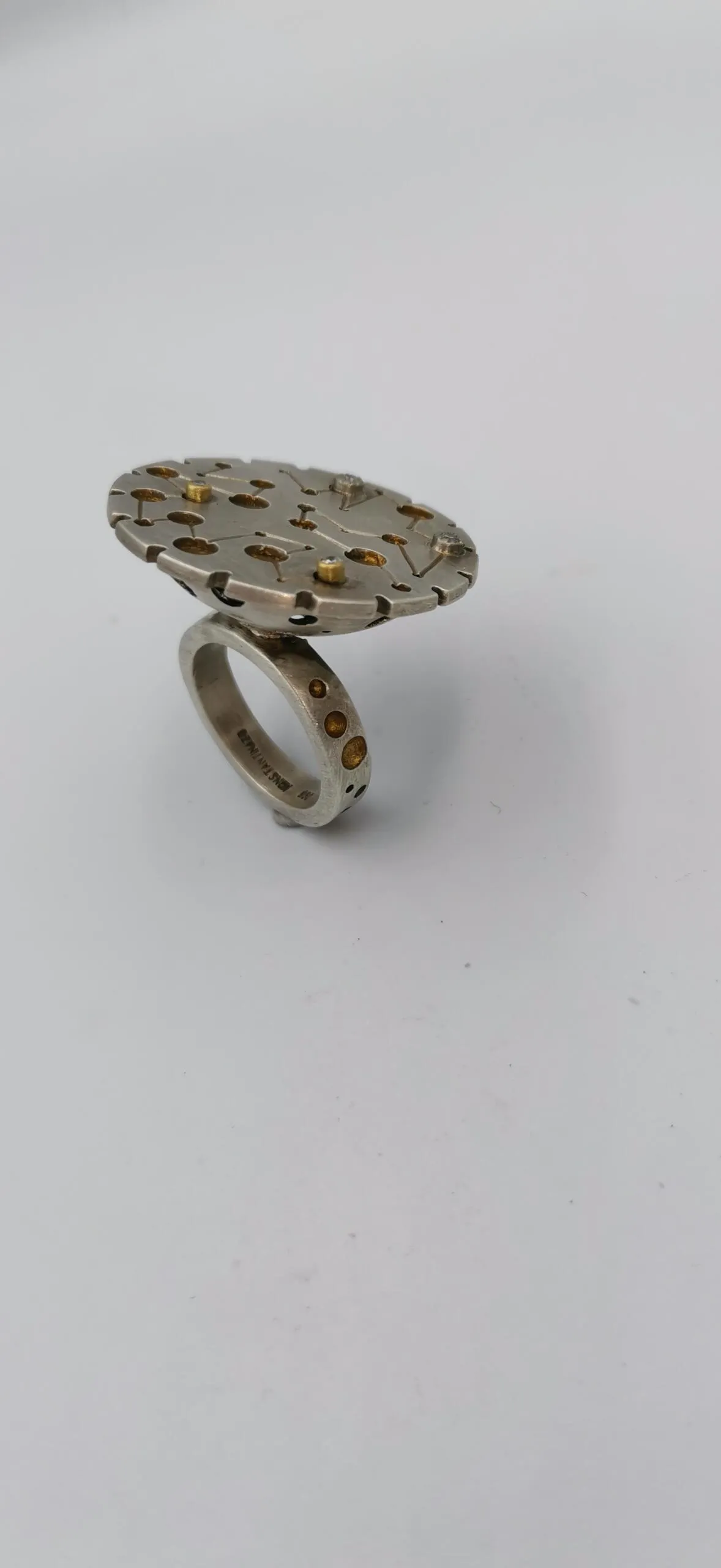 SG021 / Gold K18 and silver brilliant ring - Image 7