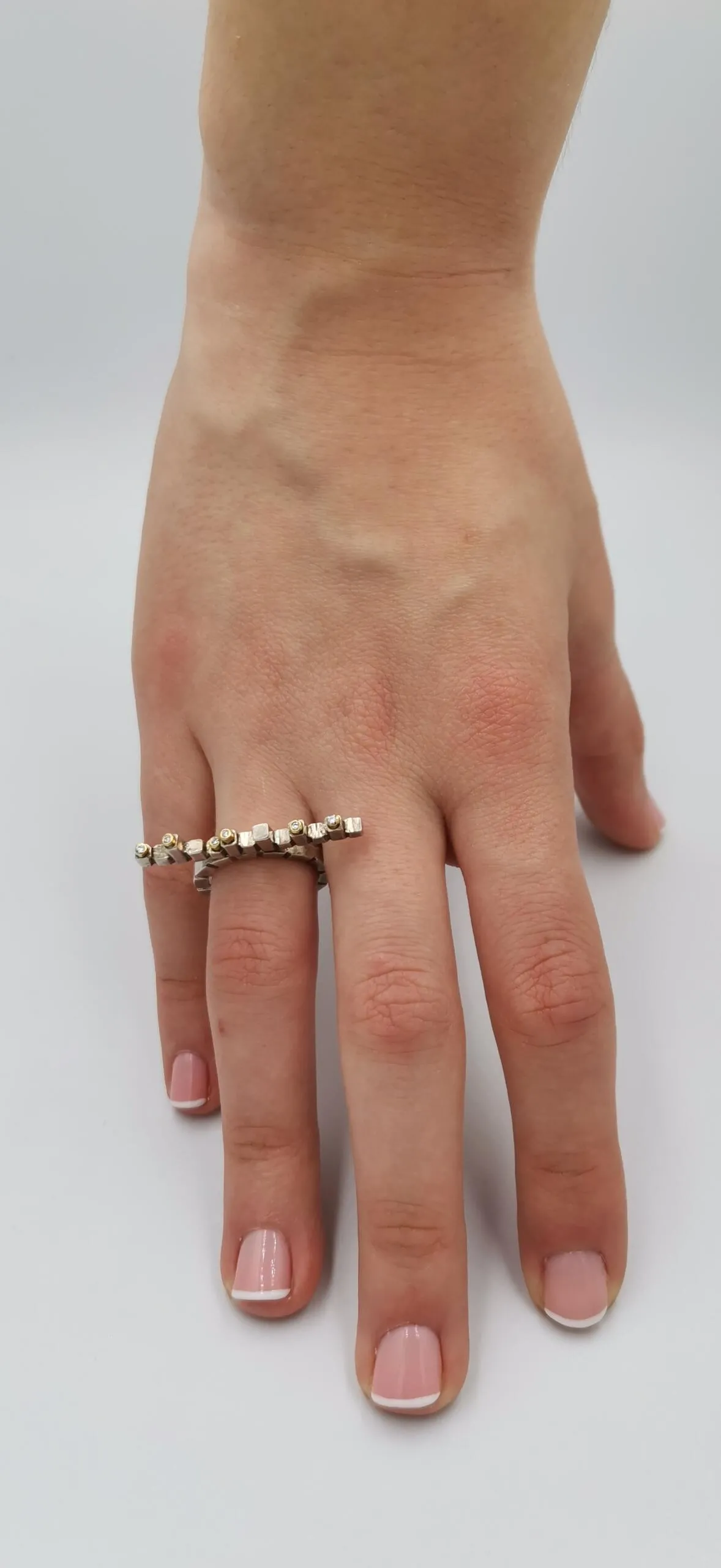 SG096 / Gold K18 and silver brilliant ring - Image 5