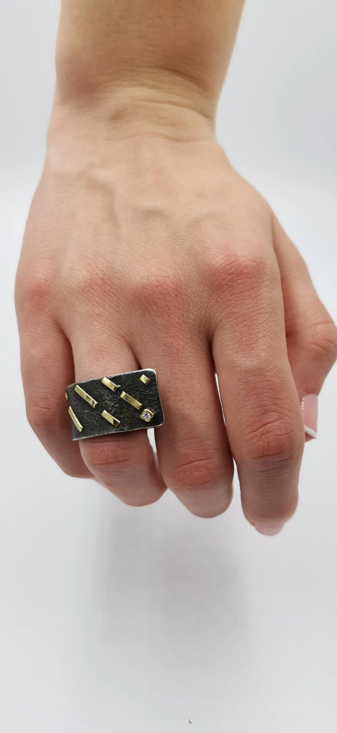 SG171 / Gold K18 and silver brilliant ring - Image 4