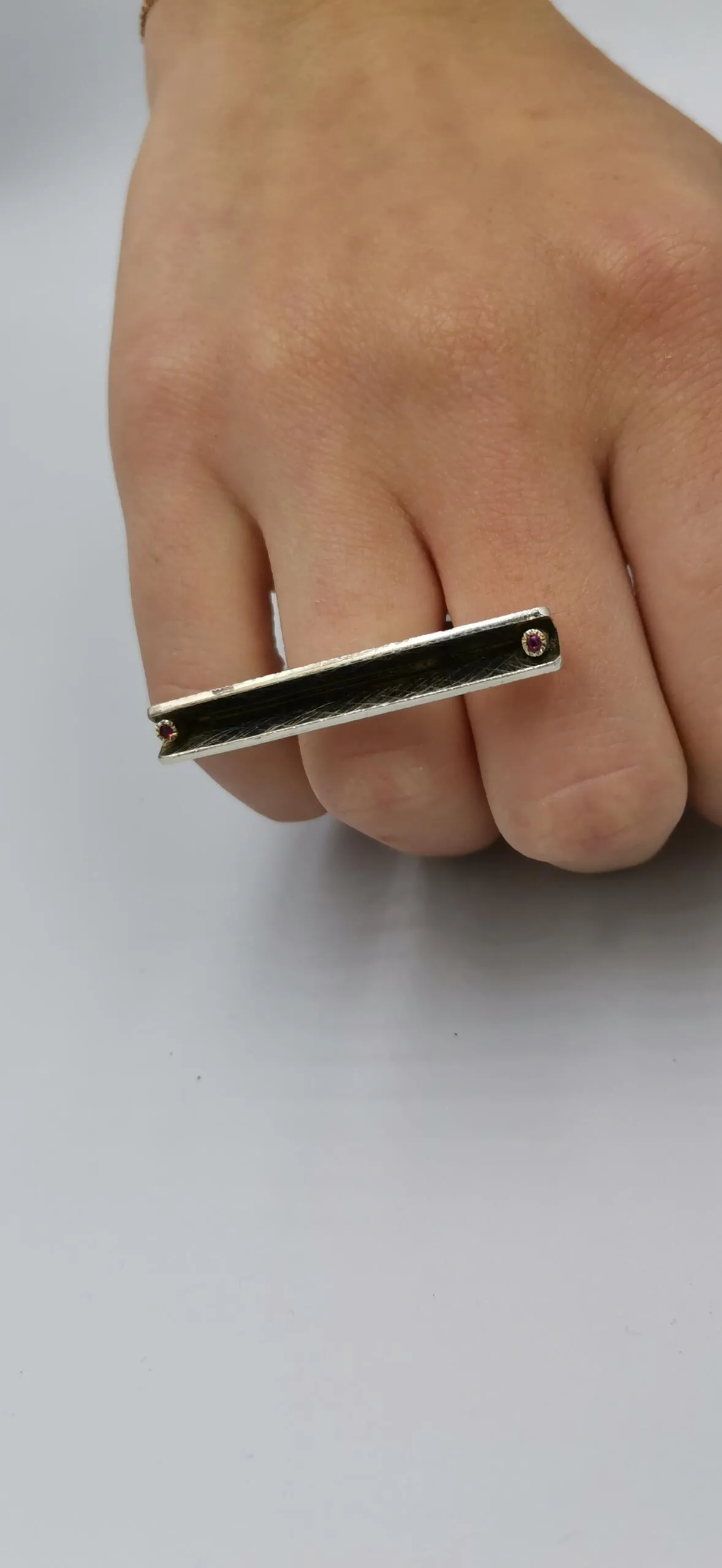 S239 / Silver ruby ring - Image 2