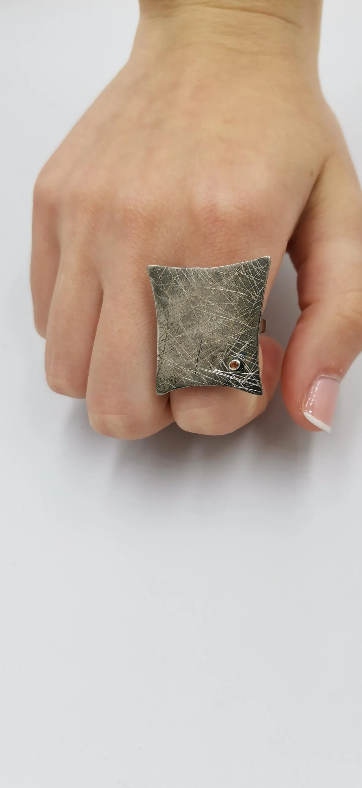S503 / Silver sapphire ring - Image 3
