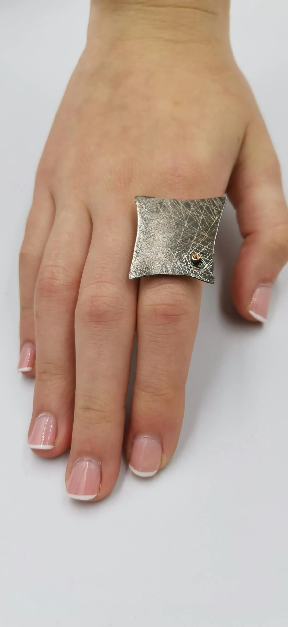 S503 / Silver sapphire ring - Image 1