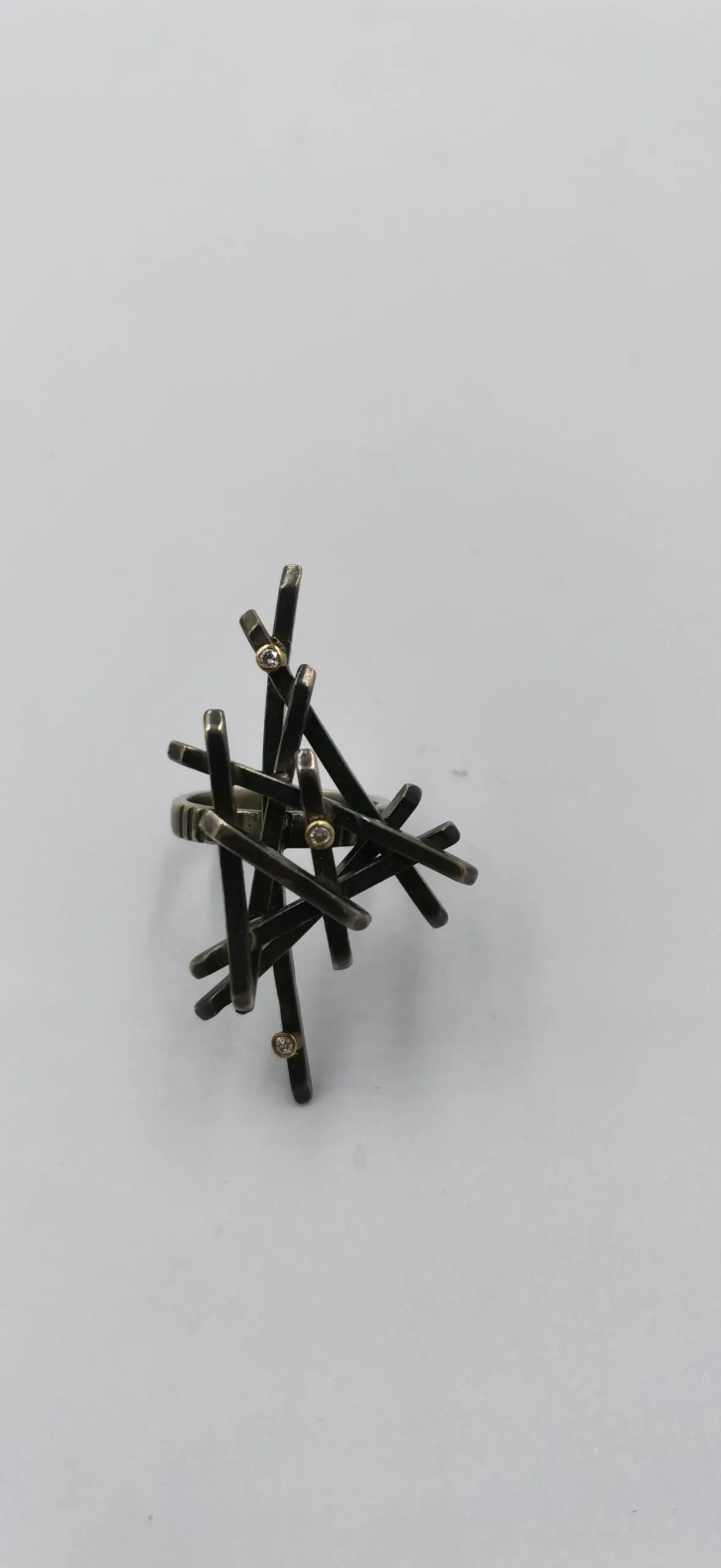 SG030 / Gold K18 and silver brilliant ring - Image 2