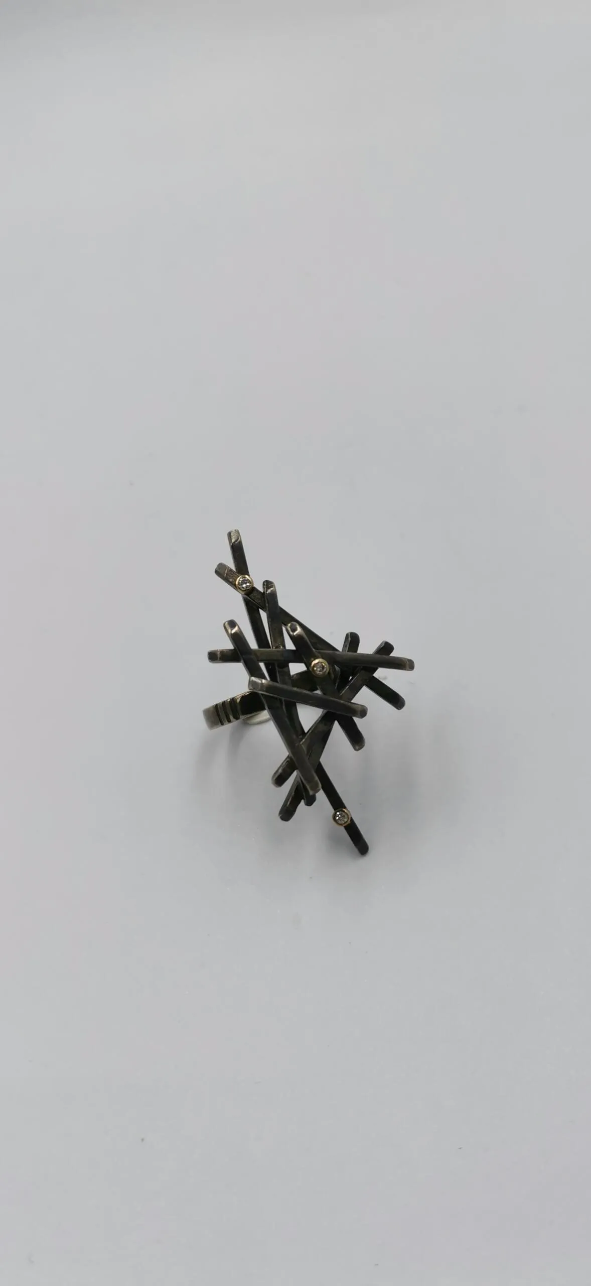 SG030 / Gold K18 and silver brilliant ring - Image 5