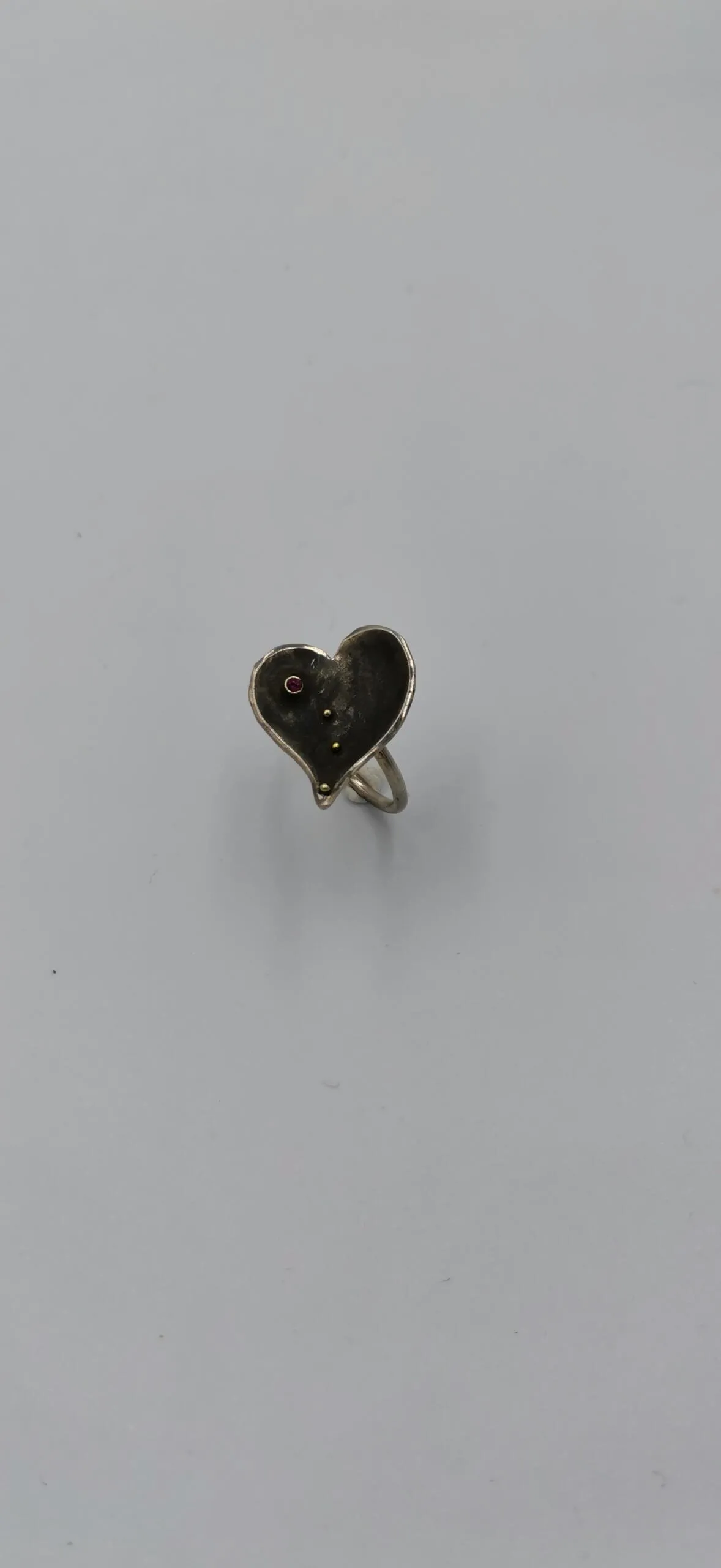 SG057 / Gold K18 and silver ruby ring - Image 2