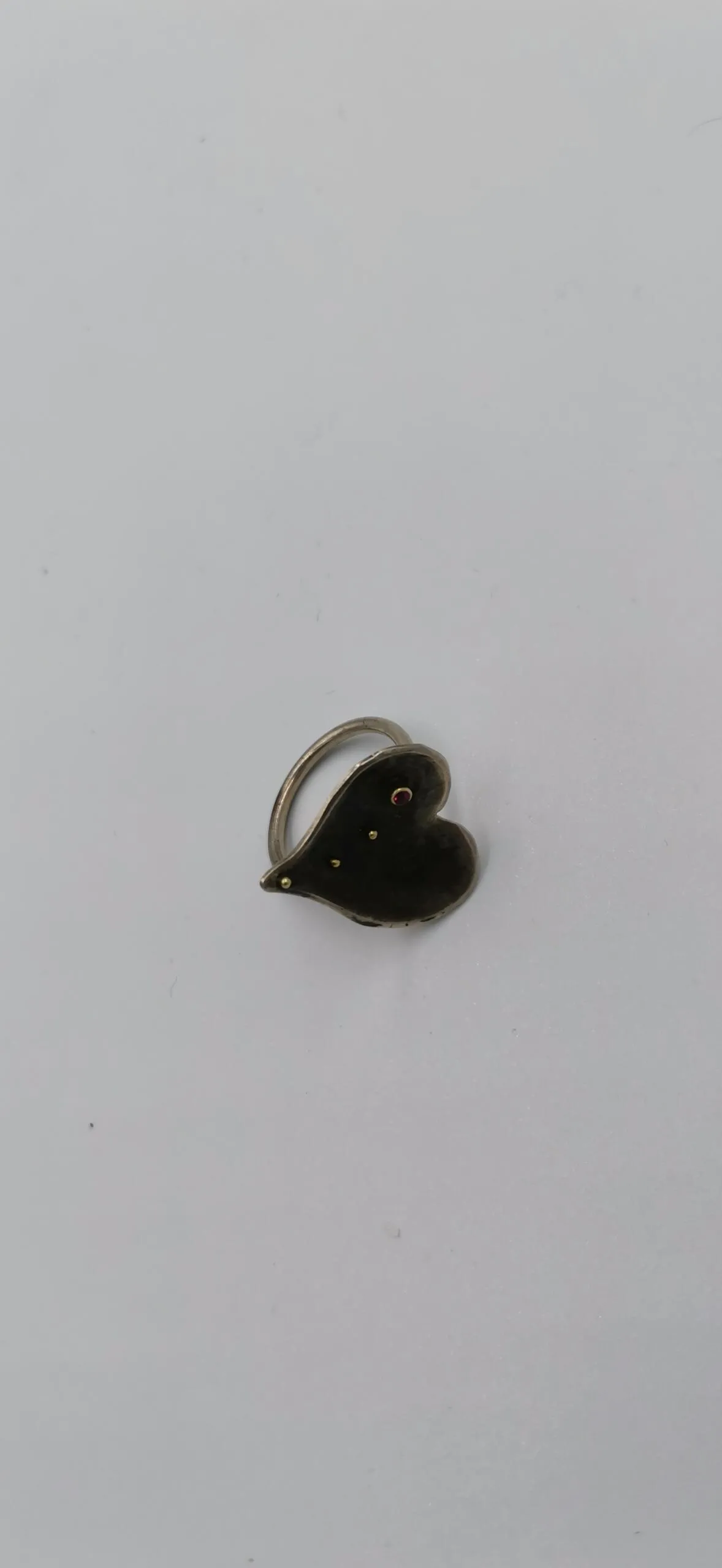 SG057 / Gold K18 and silver ruby ring - Image 4