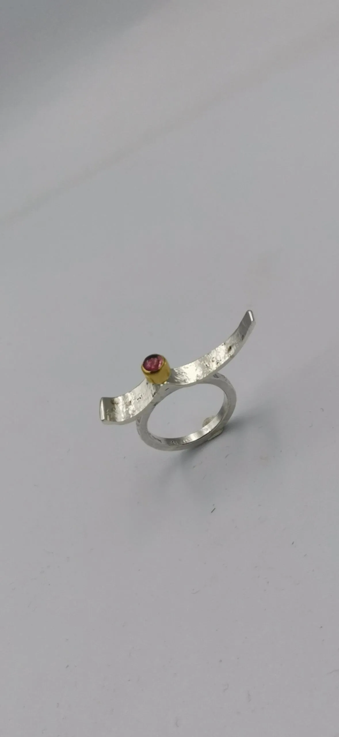 S567 / Silver tourmaline ring - Image 3