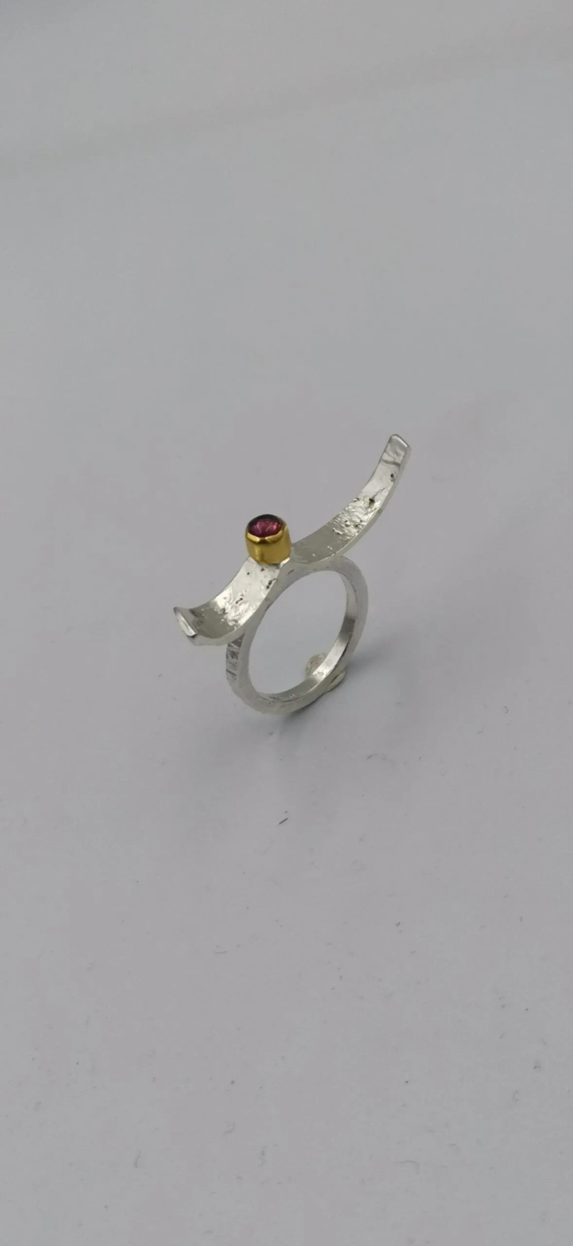 S567 / Silver tourmaline ring - Image 1