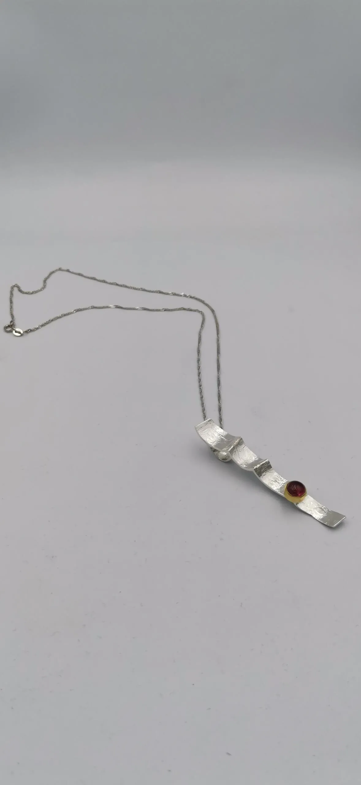 S568 / Silver tourmaline pendant - Image 3