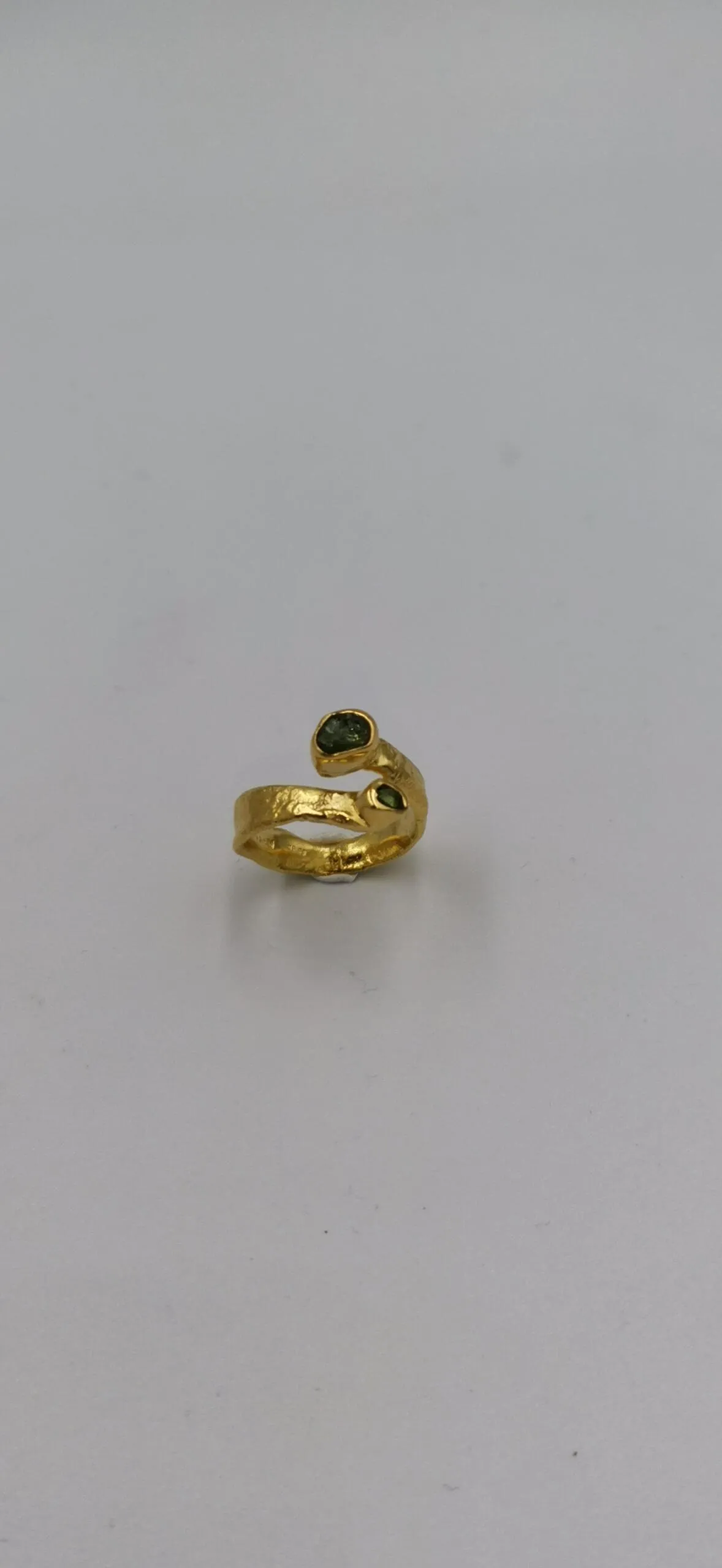 S584 / Silver tourmaline ring - Image 1