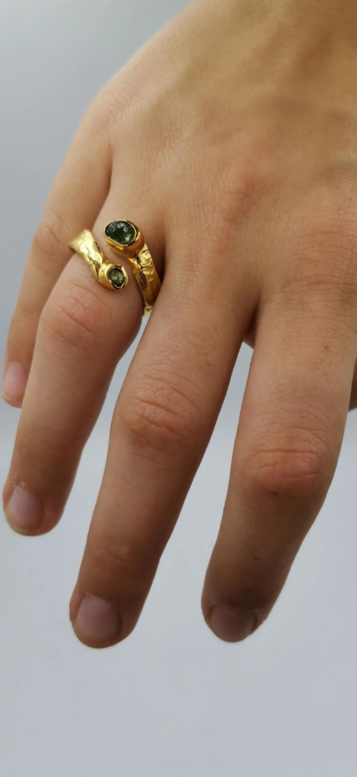 S584 / Silver tourmaline ring - Image 6