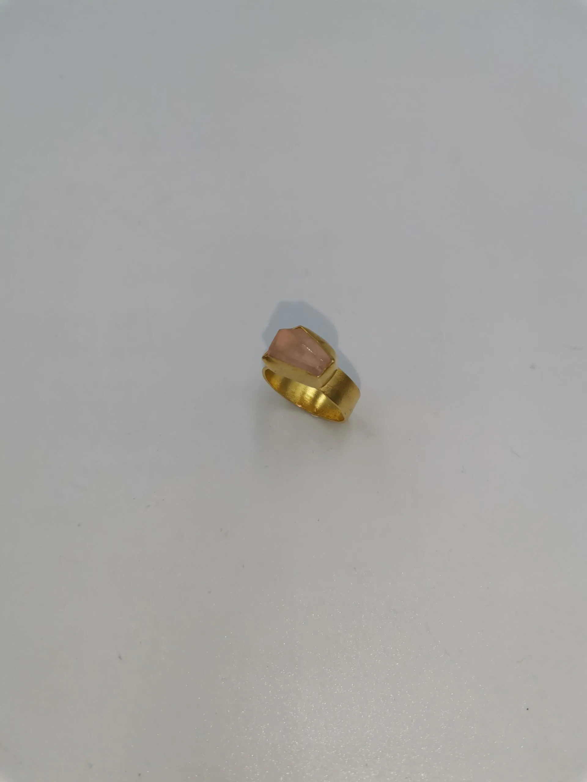 S550 / Silver pink quartz ring - Image 1