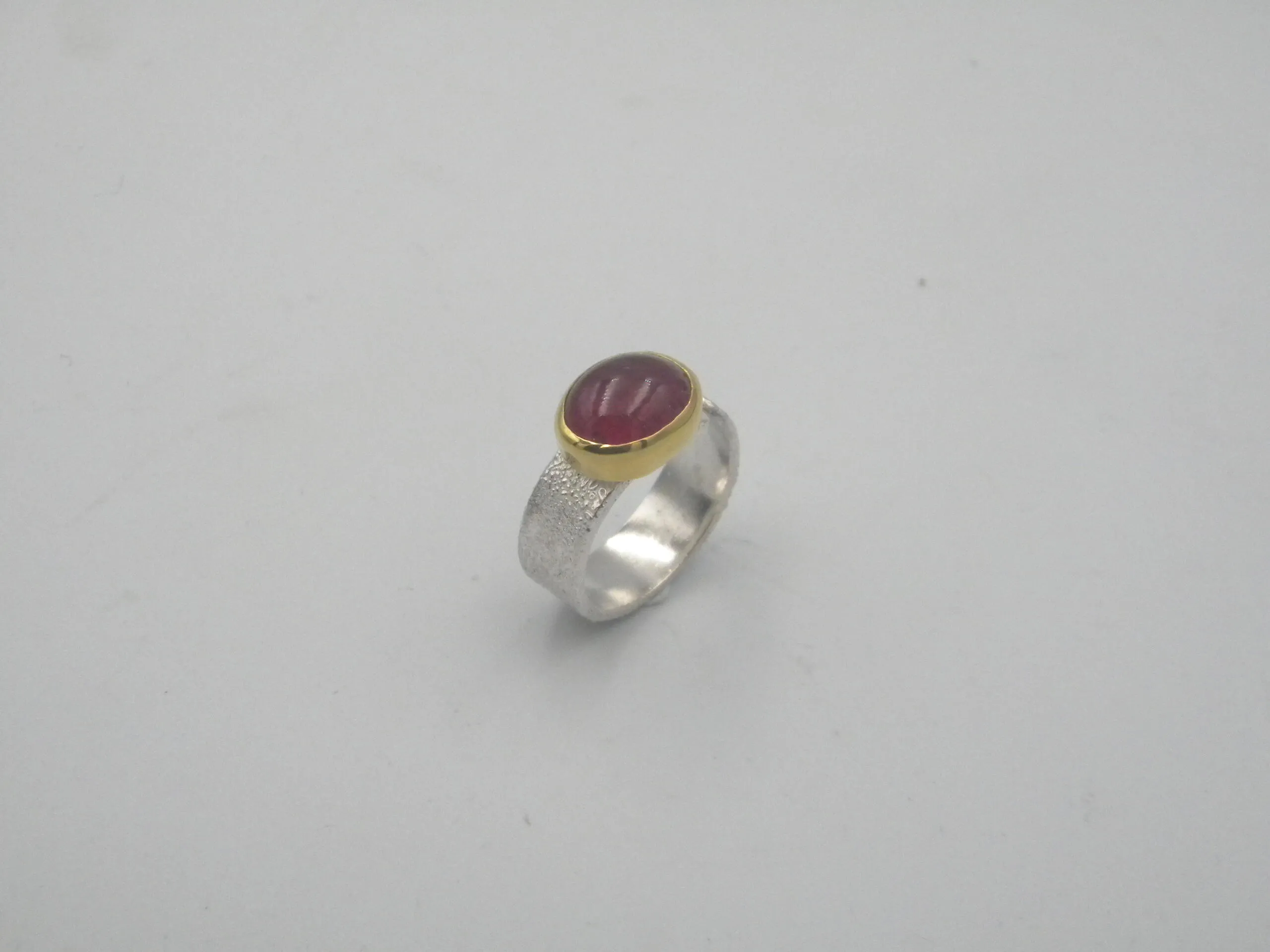 S738 / Silver tourmaline ring - Image 1