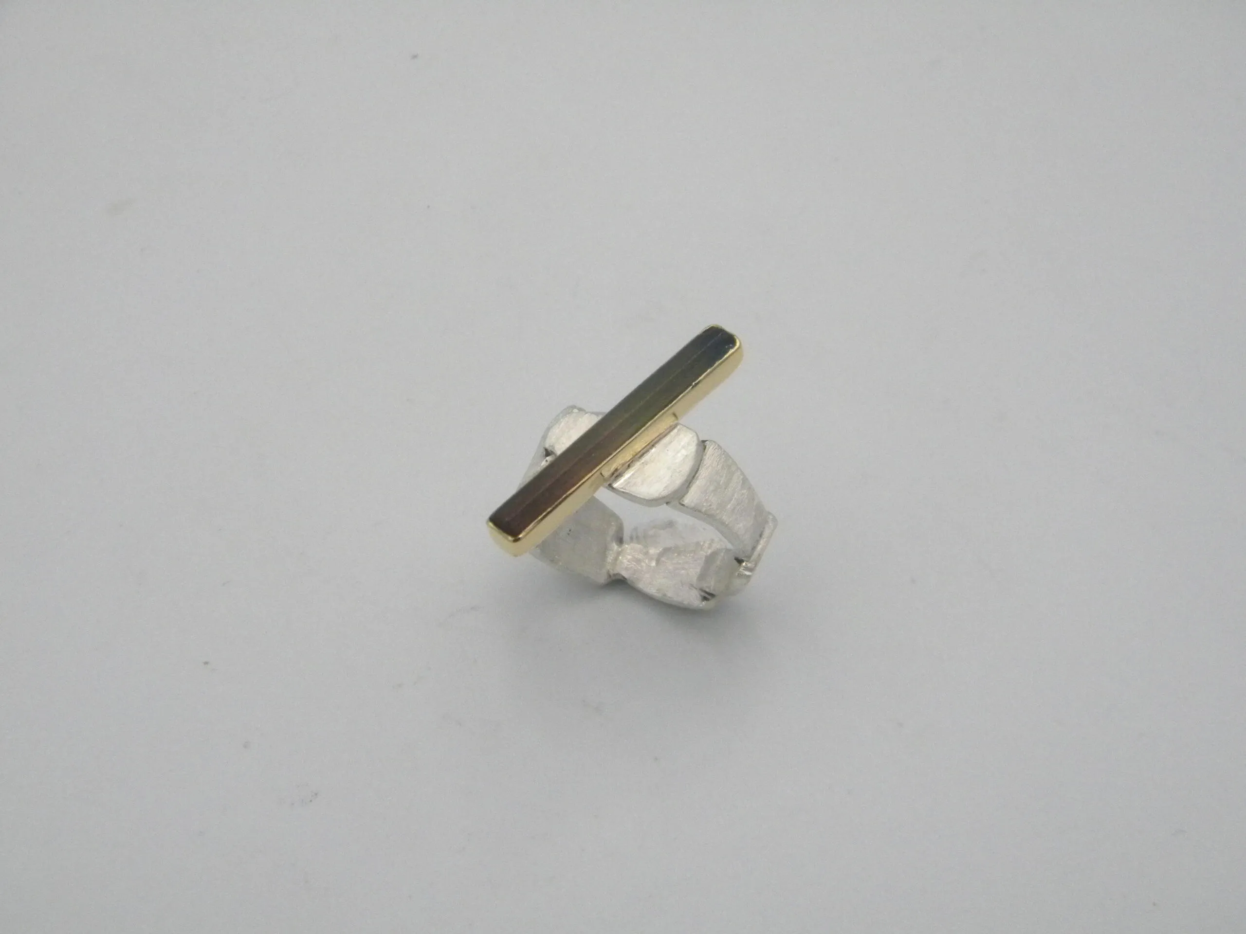 SG335 / Gold K18 and silver tourmaline ring - Image 2