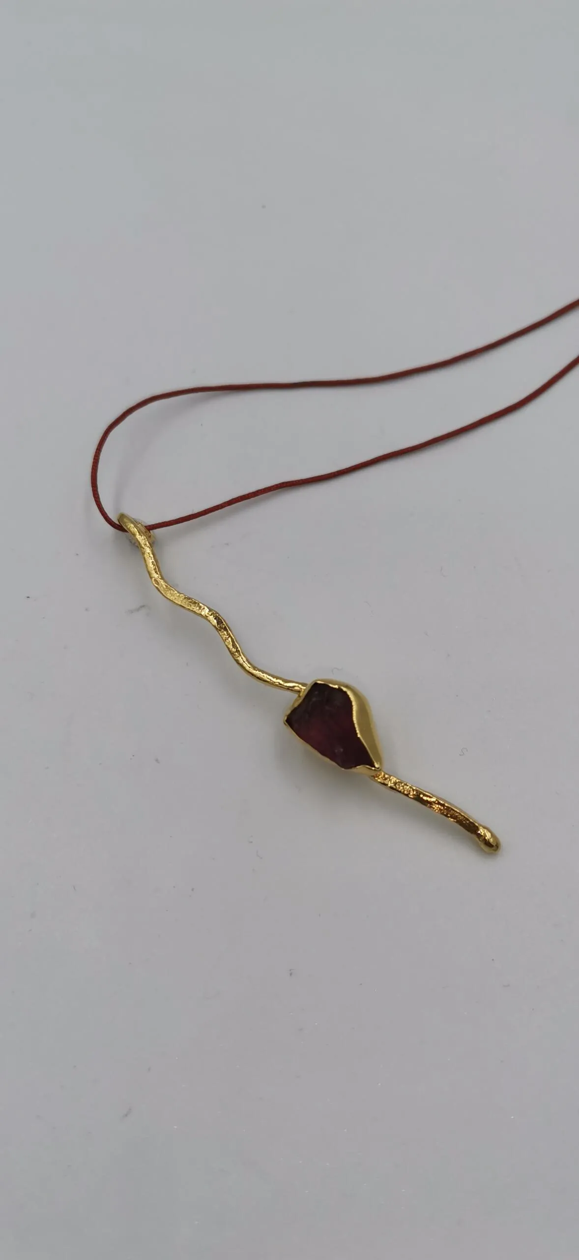 S823 / Silver tourmaline pendant - Image 1