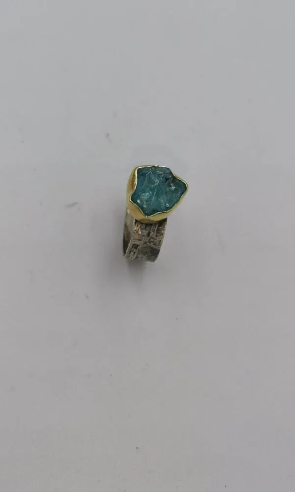 S878 / Silver apatite ring