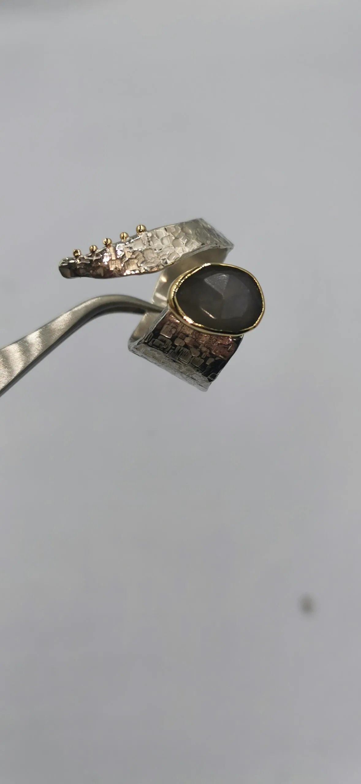 SG385 / Gold K18 and silver moonstone ring - Image 5