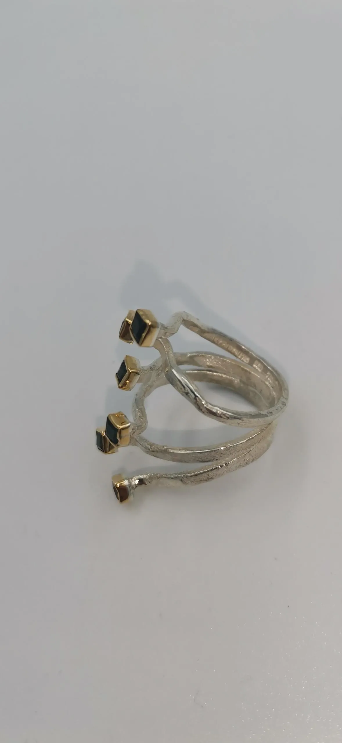 SG434 / Gold K18 and silver tourmaline ring - Image 9