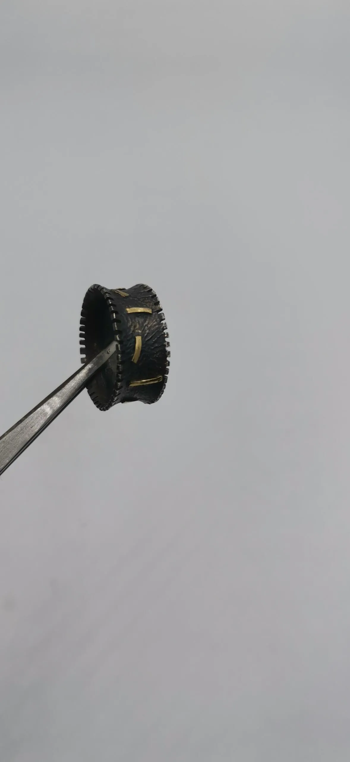 SG477 / Gold K18 and oxidized silver ring - Image 1