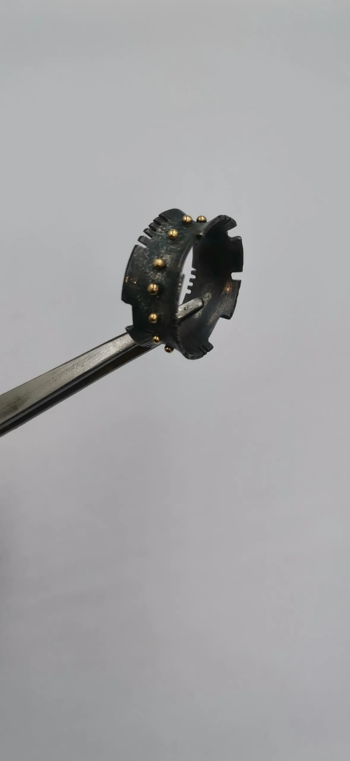 SG478 / Gold K18 and oxidized silver ring - Image 1